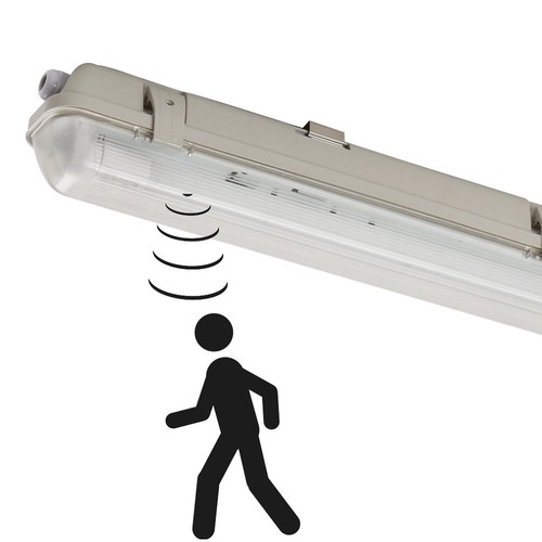 LED Sensor Wannenleuchte IP65, 20W, 4000K, 3100Lm, 230V - 150cm