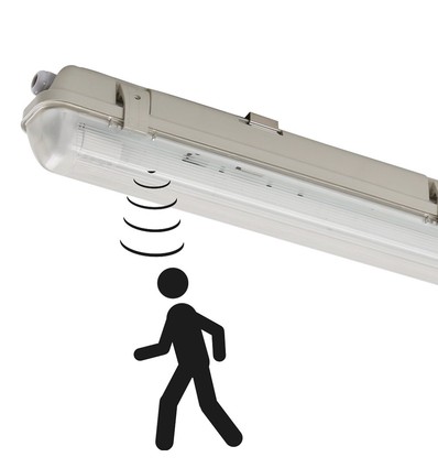 LED Sensor Wannenleuchte IP65, 20W, 4000K, 3100Lm, 230V - 150cm