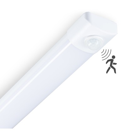 High-Lumen LED Armatur 36W Mit Sensor in 4000K, IP40, 230V - 120cm