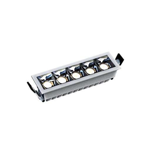 GRID - Modell L - Einbau-Grid 47x45x147 mm, 13W, 45 Grad, Weiß, Ohne Lichtquelle