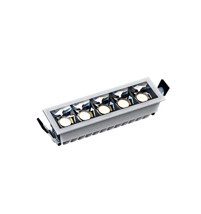 GRID - Modell L - Einbau-Grid 47x45x147 mm, 13W, 45 Grad, Weiß, Ohne Lichtquelle