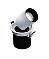 IN OUT - Modell L - Einbau-Downlight, verstellbare Verlängerung und Ausrichtung 20W 36° 130x130 mm, Weiß, ohne Lichtquelle