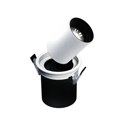 IN OUT - Modell M - Einbau-Downlight, 12W 36° 100x110 mm, Weiß