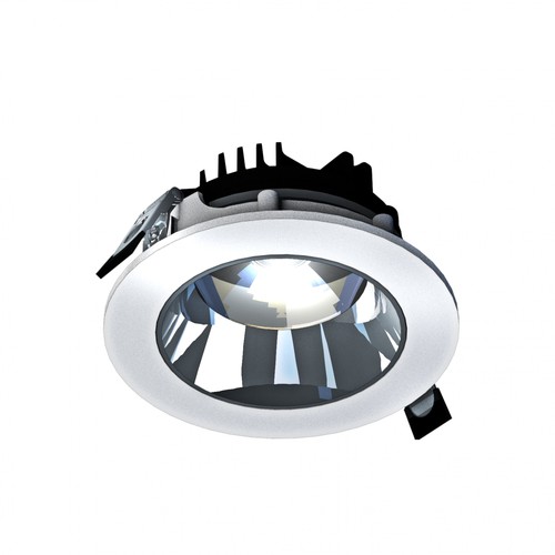 Modell L Downlight 20W - Einbauleuchte, ohne Lichtquelle, einstellbare Richtung 30°, 160x70 mm, weiß