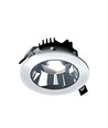 Modell L Downlight 20W - Einbauleuchte, ohne Lichtquelle, einstellbare Richtung 30°, 160x70 mm, weiß