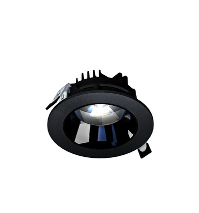 Model M Downlight 14W - Einbau, einstellbare Richtung ohne Lichtquelle, 30°, 130x58 mm, schwarz