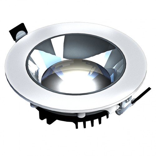 MODEL XL - Einbau-Downlight ohne Leuchtmittel, einstellbare Richtung 30W, 30° 220x70 mm weiß