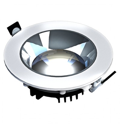 MODEL XL - Einbau-Downlight ohne Leuchtmittel, einstellbare Richtung 30W, 30° 220x70 mm weiß