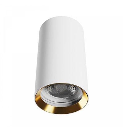 Chloe Variosa GU10 Aufputzleuchte GU10 - 230V, IP20, 55x100mm, weiß / gold, rund, ohne Leuchtmittel