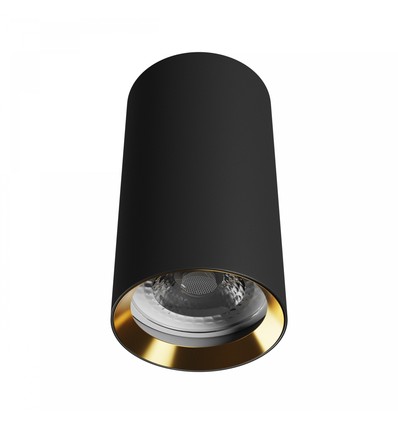 Chloe Variosa GU10 Aufbaumontage GU10 - 230V, IP20, 55x100mm, schwarz / gold, rund, ohne Leuchtmittel