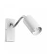 Squalla Variosa Flexi Switch GU10 - Wandleuchte ohne Leuchtmittel, 230V, IP20, 55x100x410mm, weiß, rund