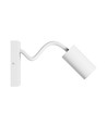 Squalla Variosa Flexi Switch GU10 - Wandleuchte ohne Leuchtmittel, 230V, IP20, 55x100x410mm, weiß, rund