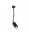 GU10 Wandleuchte mit Flexarm - Schwarz, IP20