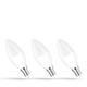 3er-Pack E14 6W LED Kerzenbirne - C37, warmweiß, 3000K