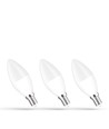 3er-Pack E14 6W LED Kerzenbirne - C37, warmweiß, 3000K