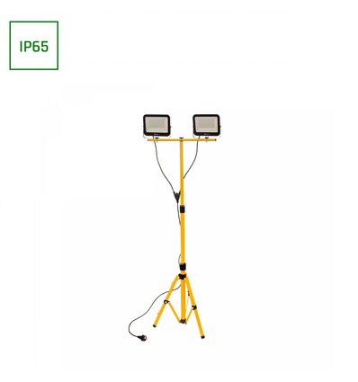 2x50W mit Stativ - IP66, Neutralweiß, Arbeitsstrahler, 110°, 210cm Kabel