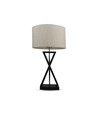 V-Tac moderne Designer-Tischlampe - Weiß/Schwarz, 1,5 Meter Kabel, E27 Fassung, ohne Leuchtmittel