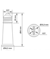 E27 Zu E27 Adapter (Sockelverlängerung) - 95mm Hoch