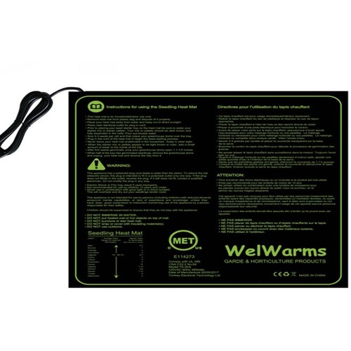 Wärmematte - 45W, zur Anzucht von Samen, 50 x 50 cm, 1,8 Meter Kabel