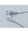 Stecker für 230V LED-Streifen (Typ X-2) - Flimmerfrei, inkl. Endkappe, nicht dimmbar, 230V
