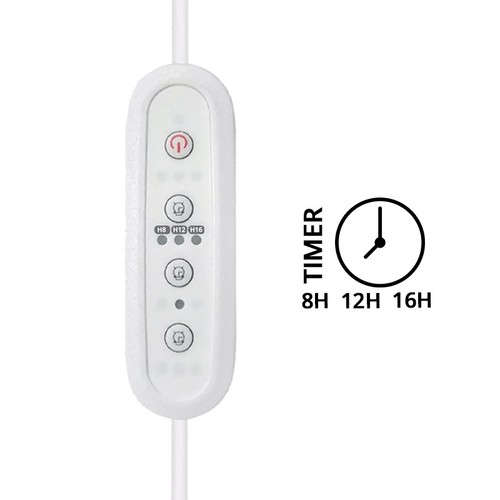 Timer für LEDlife Pro-Grow 2.0 und Max-Grow 2.0 - 1,5 m Kabel, max. 120W, wählbar zwischen 8, 12 oder 16 Stunden