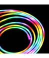 2,5m RGBIC Neon Flex Komplett-Set - USB, Bluetooth App, Fernbedienung, inkl. Montage, 7x15 Neonflex