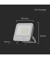 50W LED Fluter - 135lm/W, Samsung LED Chip, Arbeitsleuchte, 1m Kabel, Außenbereich