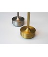 Wiederaufladbare LED-Tischleuchte, einstellbare Farbe - Gold, Touch-dimmbar, IP20