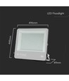 300W LED-Flutlichtstrahler, 135lm/W - Samsung LED-Chip, Arbeitsleuchte, 1m Kabel, für den Außenbereich