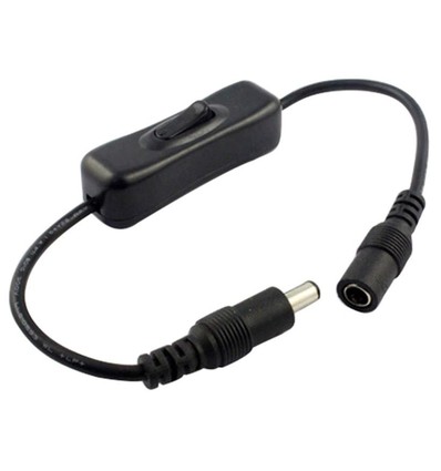 Schalter mit DC-Stecker - 12V (120W), 24V (240W)