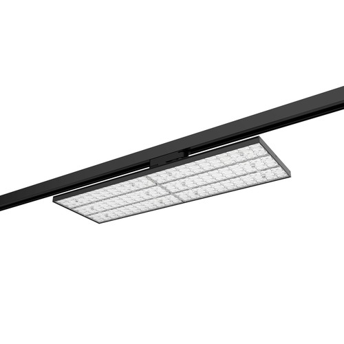 60W 3-Phasen Shoplight - 166lm/W, 90 Grad Abstrahlwinkel, Schwarz, LED-Board, Ladenbeleuchtung