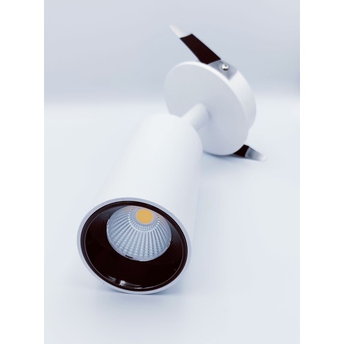 12W Ø8cm Einbaustrahler Weiß RA90 - Ausschnitt: Ø7,5 cm, Maße: Ø8 cm, Osram LED