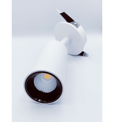 12W Ø8cm Einbaustrahler Weiß RA90 - Ausschnitt: Ø7,5 cm, Maße: Ø8 cm, Osram LED