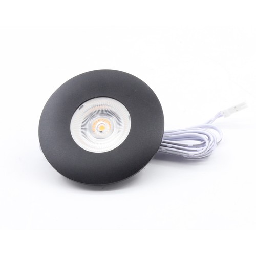 2,5W Ø6,8cm Cabi68 Möbelspot RA91 - 12V DC, Lochausschnitt: Ø5,5 cm, Maße: Ø6,8 cm, Schwarz