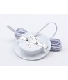 2,5W Ø6,8cm Cabi68 Möbelspot RA91 - 12V DC, Lochausschnitt: Ø5,5 cm, Maße: Ø6,8 cm, Mattweiß