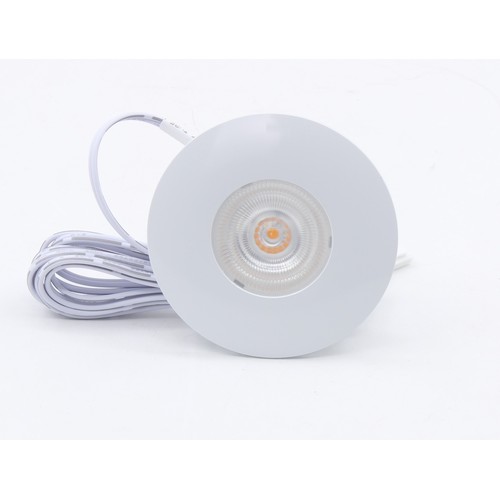 2,5W Ø6,8cm Cabi68 Möbelspot RA91 - 12V DC, Lochausschnitt: Ø5,5 cm, Maße: Ø6,8 cm, Mattweiß