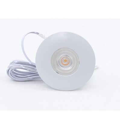 2,5W Ø6,8cm Cabi68 Möbelspot RA91 - 12V DC, Lochausschnitt: Ø5,5 cm, Maße: Ø6,8 cm, Mattweiß