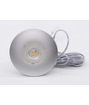 2,5W Ø6,8cm Cabi68 Möbeleinbaustrahler RA91 - 12V DC, Lochausschnitt: Ø5,5 cm, Maße: Ø6,8 cm, Edelstahl gebürstet