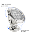 LEDlife Teich-/Pool-Spot - 3W, rund, Edelstahl, IP68, 24V AC/DC