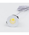 2W Ø3,8cm Focu38 Möbel-Einbaustrahler RA92 - 12V DC, Lochausschnitt: Ø3,5 cm, Maße: Ø3,8 cm, Mattweiß