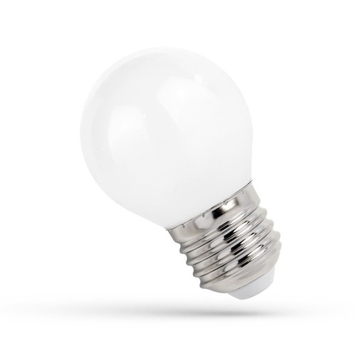 E27 1W LED Tropfenlampe - G45, mattiertes Glas