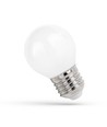 E27 1W LED Tropfenlampe - G45, mattiertes Glas