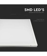 V-Tac 60x60 LED-Panel im Rahmen - 36W, eingebaut in weißem Rahmen, zur direkten Montage