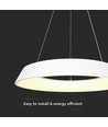 48W dimmbare LED-Designer-Kronleuchter - Weiß, weiches Licht, warmweiß