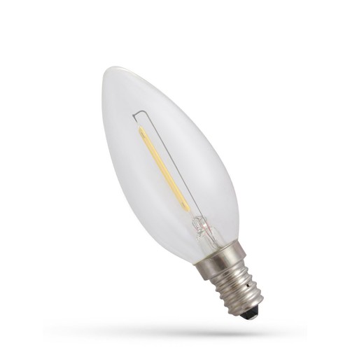E14 1W LED-Lampe - C35, Kohlefaden, extra warmweiß, 1800K