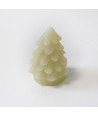 LED Weihnachtsbaumkerzen, flackernder Flammeneffekt, weiß - Höhe 9 cm, Ø 6,5 cm, echtes Wachs