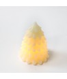 LED Weihnachtsbaumkerzen, flackernde Flammeneffekt, weiß - Höhe 9,5 cm, Ø 7 cm, echtes Wachs