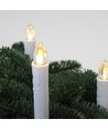 10er-Pack LED-Weihnachtskerzen inkl. Fernbedienung - Batterie, Timerfunktion, kabellos, Halter für Weihnachtsbaum