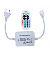 RGB 16x16 Neon-Flex-Controller mit Fernbedienung - Inkl. Endkappe, 230V, Memory-Funktion, Funksteuerung, max. 50 m