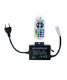 RGB 16x16 Neon Flex Controller mit Fernbedienung - Inkl. Endkappe, 230V, Memory-Funktion, Funksteuerung, max. 100 m